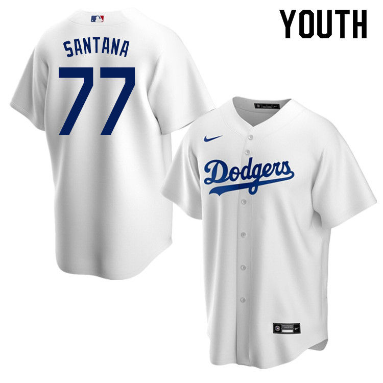 Nike Youth #77 Dennis Santana Los Angeles Dodgers Baseball Jerseys Sale-White